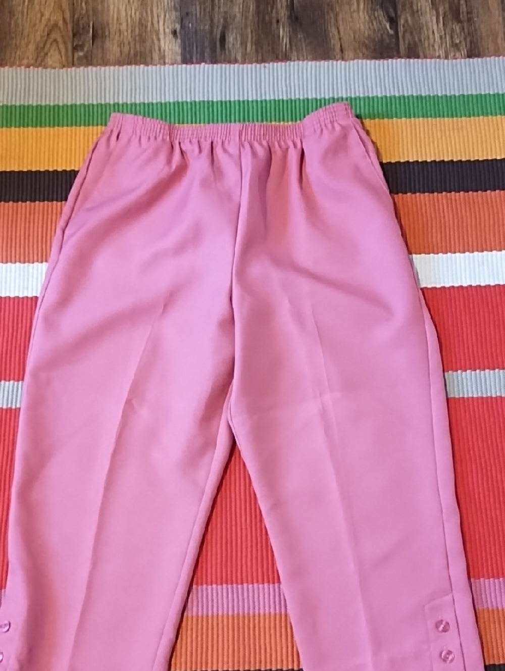 Like New 12 Alfred Dunner Women's Bubblegum Pink Pull-On Pants